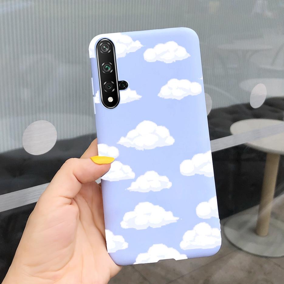 For Huawei Honor 20 Case Stylish Painted Silicone Soft TPU Phone Case Fundas For Huawei Nova 5T 5 T Honor 20 Honor20 Cases Cover