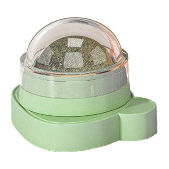 

Catnip Ball Toy Cats 360-Degree Rotating Catnip Ball Safe Kitten Chew Toy for Cats Lick Dental Health Encourages Active Play A