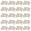 20pcs Mini Size Wood Cutout Words Unfinished Wooden Party Prop Wooden Ornaments For Birthday Party