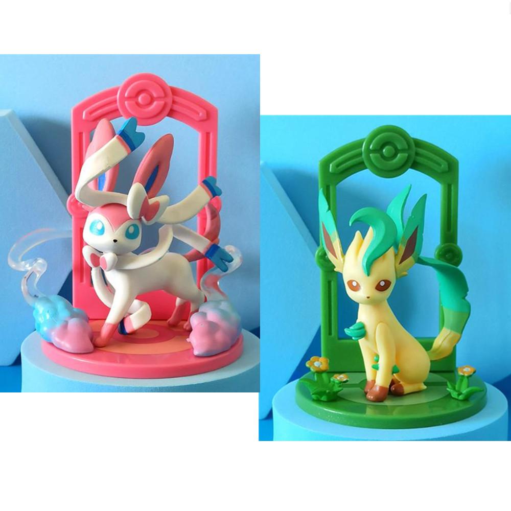 1 Pc Pokemon Eevee Action Figures Evolutionary Form Sylveon Espeon Umbreon Flareon Vaporeon PVC Model Collection Kid Gift Toy