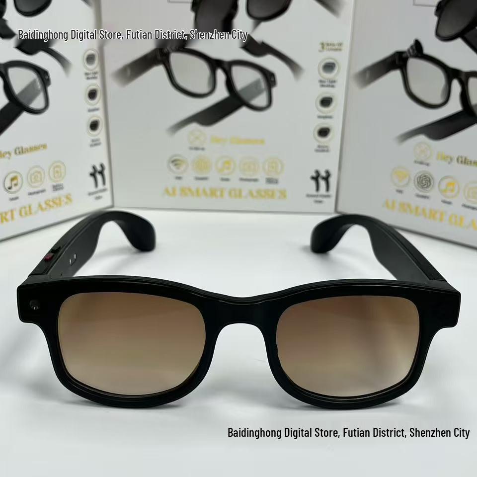 AIMB-G1 Smart Glasses: AI-Powered Translation, Image & Object Recognition, Anti-Shake Photography, Video Recording, Blue
