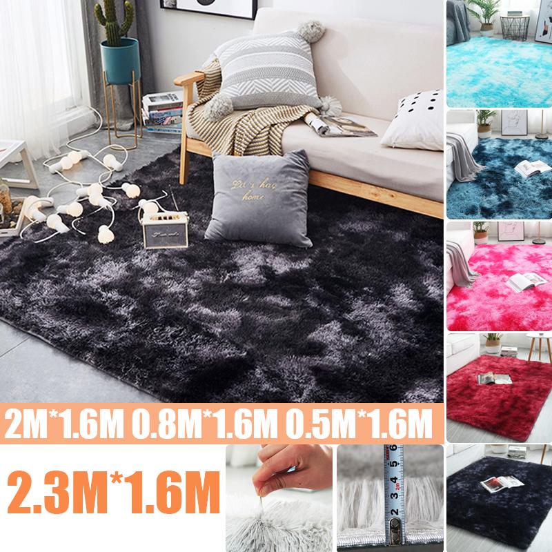 Rugs Motley tie-dye Gradient Bedroom Carpet Long-Fluff Living Room Floor mat Coffee Table Bedside Blanket Rugs Motley tie-dye Gradient Bedroom Carpet Long-Fluff Living Room Floor mat Coffee Table Bedside Blanket