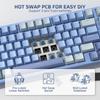 LTC Nimbleback NB981 95% Wireless Mechanical Keyboard, 2.4GBTUSB-C Wired RGB 98-Key Gaming Keyboard with 3-Layer Damper, Hot-Swap PCB, Software