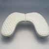 New PU Leather U-shaped Tilted Nail Art Hand Pillow Portable Removable Pink and White Hand Rest for Nail Salons&Home