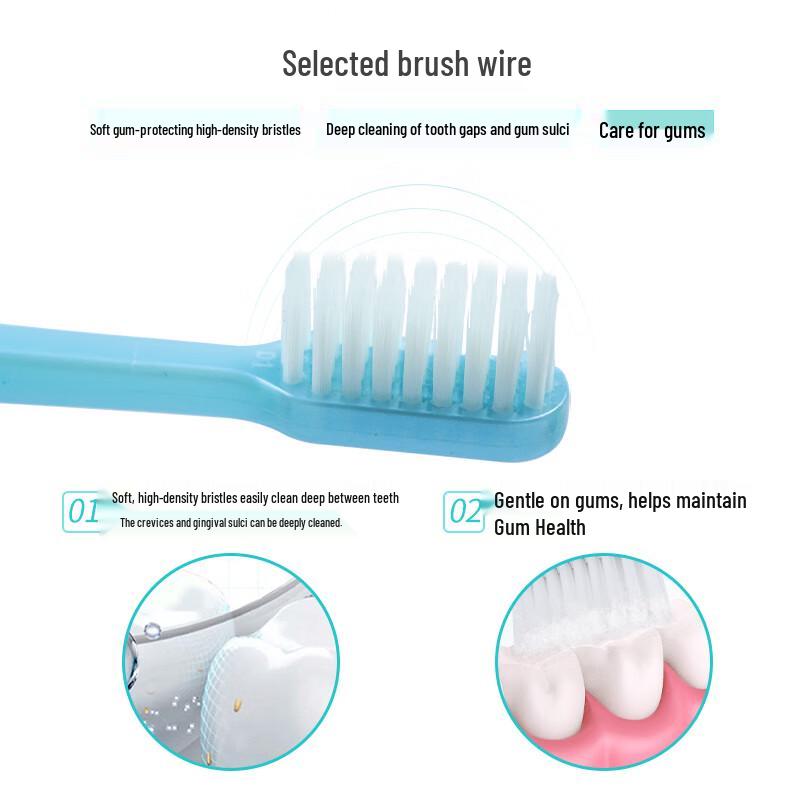 DR. Dental DT8501 Phantom Farbe Weiche Borsten Zahnbürste (10er-Pack)