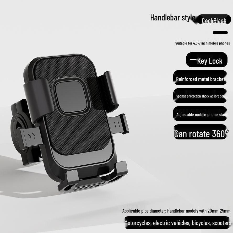 

Electric Bike Cartoon Phone Holder, Waterproof Sunshade for Food Delivery Cyclists