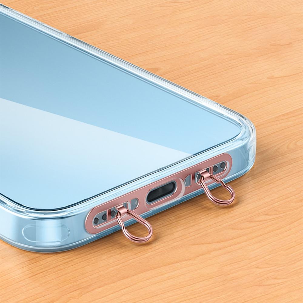 Double Buckle Gasket Phone Lanyard Clip Patch Phone Case Hanging Rope  for Mobile Phone