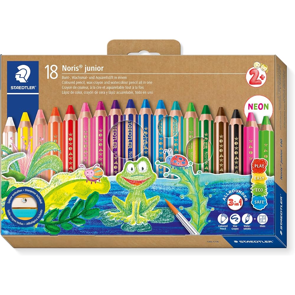 STAEDTLER (STAEDTLER) Colored Pencils Norris Junior 18 Color Watercolor Pencils 140 C18