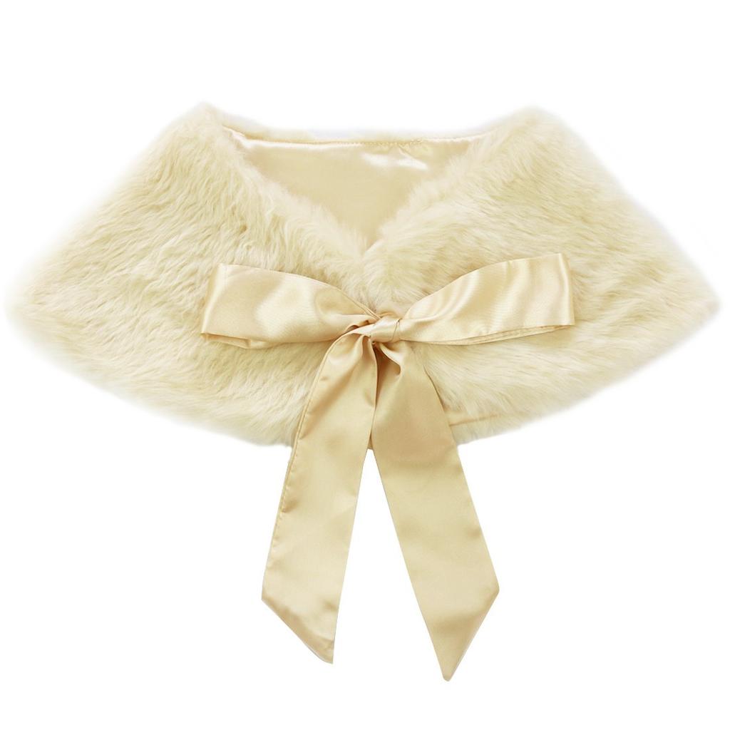 Kinder Plüsch Kunstfell Stola Umhang Prinzessinnen Umhang für Mädchen Winter Warme Bolero Jacke für Party Auftritt