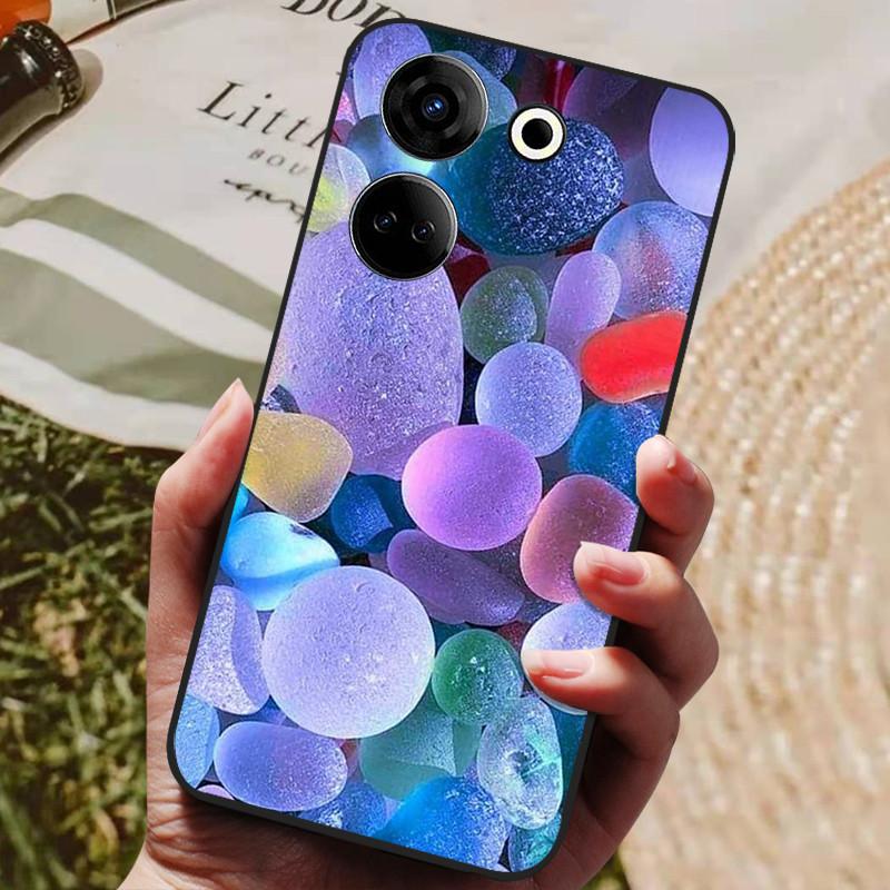 Für Tecno Camon 20 4G Hülle Silikon Rückseite Handyhülle für Tecno Camon 20 Pro 5G Hüllen Camon20 Pro 4G Weiche Bumper Coque Hülle