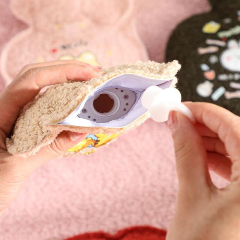 320Ml Soft Hot Water Bottle Winter Hand Warmer Cute Kawaii Water Bottle For Girls Portable Waist Hand Bed Warm Bottles