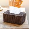 Home Rustic Car Organizer Natural Tissue Holder Paper Towel Dispenser Napkin Box Wipes Storage Case