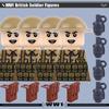 WW1 Military Series Vehicles Building Blocks Artillery Howitzer Soldier Figures Accessories British Italian Field Gun Bricks Toy