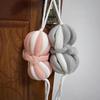 Large-sized Bath Sponge for Adults, Bath Towel for Scrubbing, Bath Flower with Pumpkin Shape, Stretchable Back Support Strip