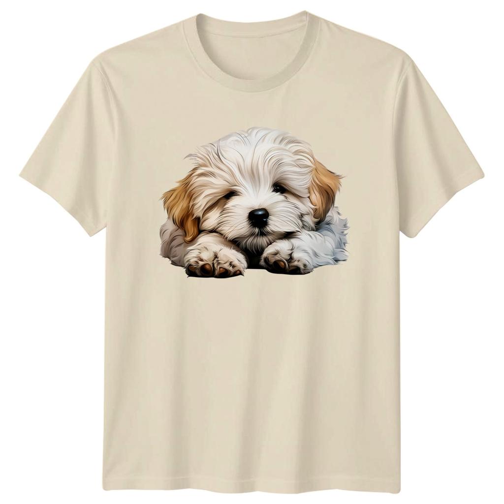 Fluffy Puppy Dogs Animals Unisexs TShirt Unisexs Tee Graphic Unisex Top