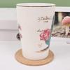 5PCS Natural Cork Coaster, Round Anti Slip And Durable, Coffee Cup Coaster, Desktop Decoration DIY Tableware Coaster