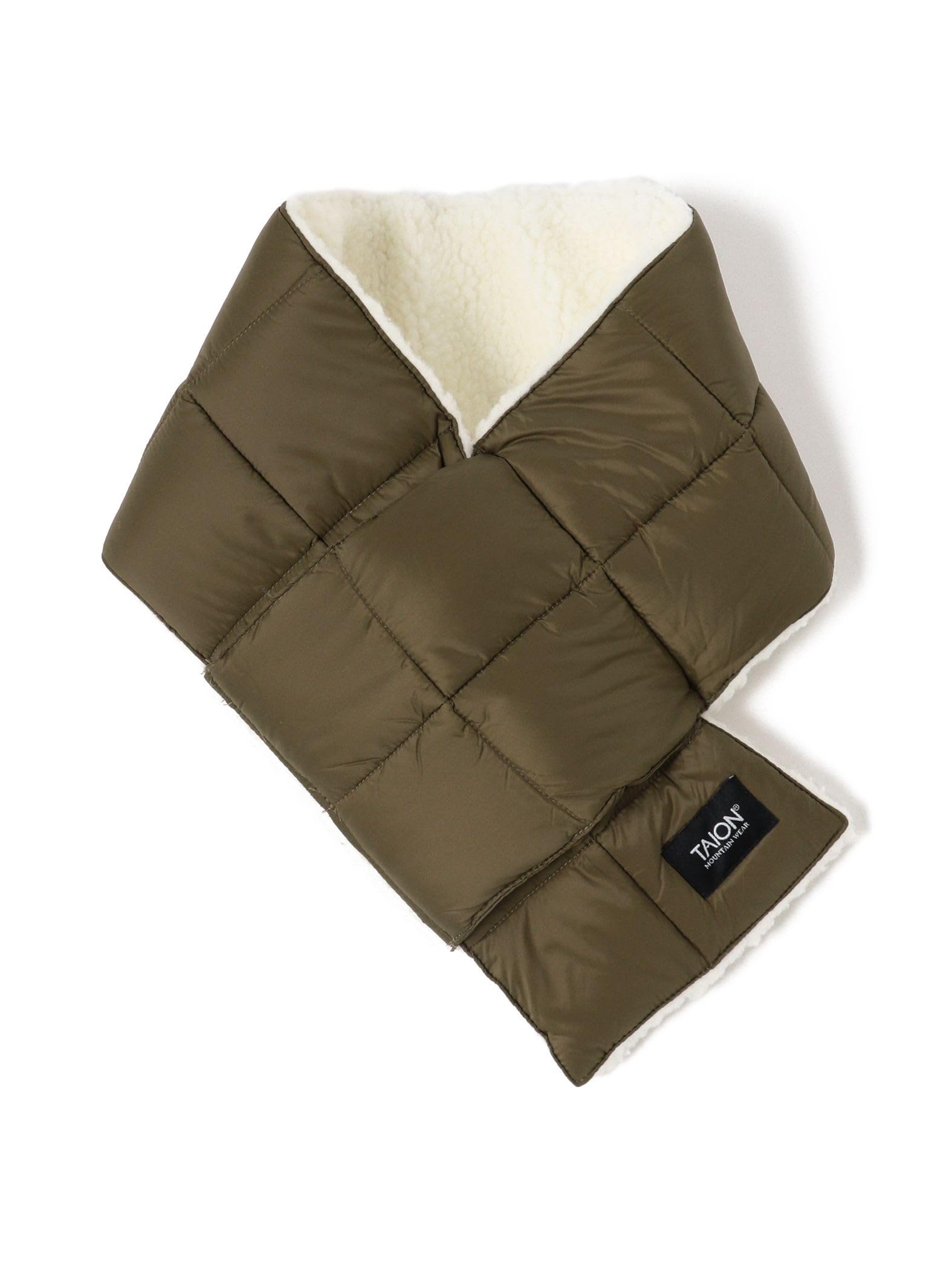 

BEAMS LIFE STORE by BEAMS TAION Reversible Scarf, 2023 Autumn/Winter, Women s, Olive, One Size