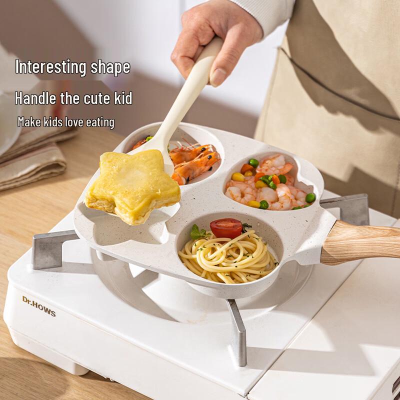 Zhi Shi Non-Stick Star Shape 4-Hole Frying Pan Set