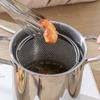 With Basket Tempura Fryer 304 Stainless Steel Oil Frying Pot Practical Stew Pot  Dormitory