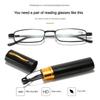 Unisex Reading Glasses Men Women Ultra-light Portable Anti-fatigue Presbyopia Eyeglass With Case Diopter Eyewear +1.0 ~+4.0
