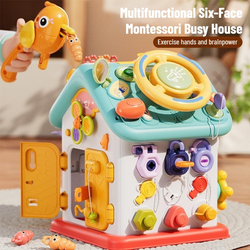 Non-Toxic Puzzles For Baby Busy Home Toy Wheel For Baby 3 Years Old Fine Motion Training Steering Early Education Parent-Child Interaction