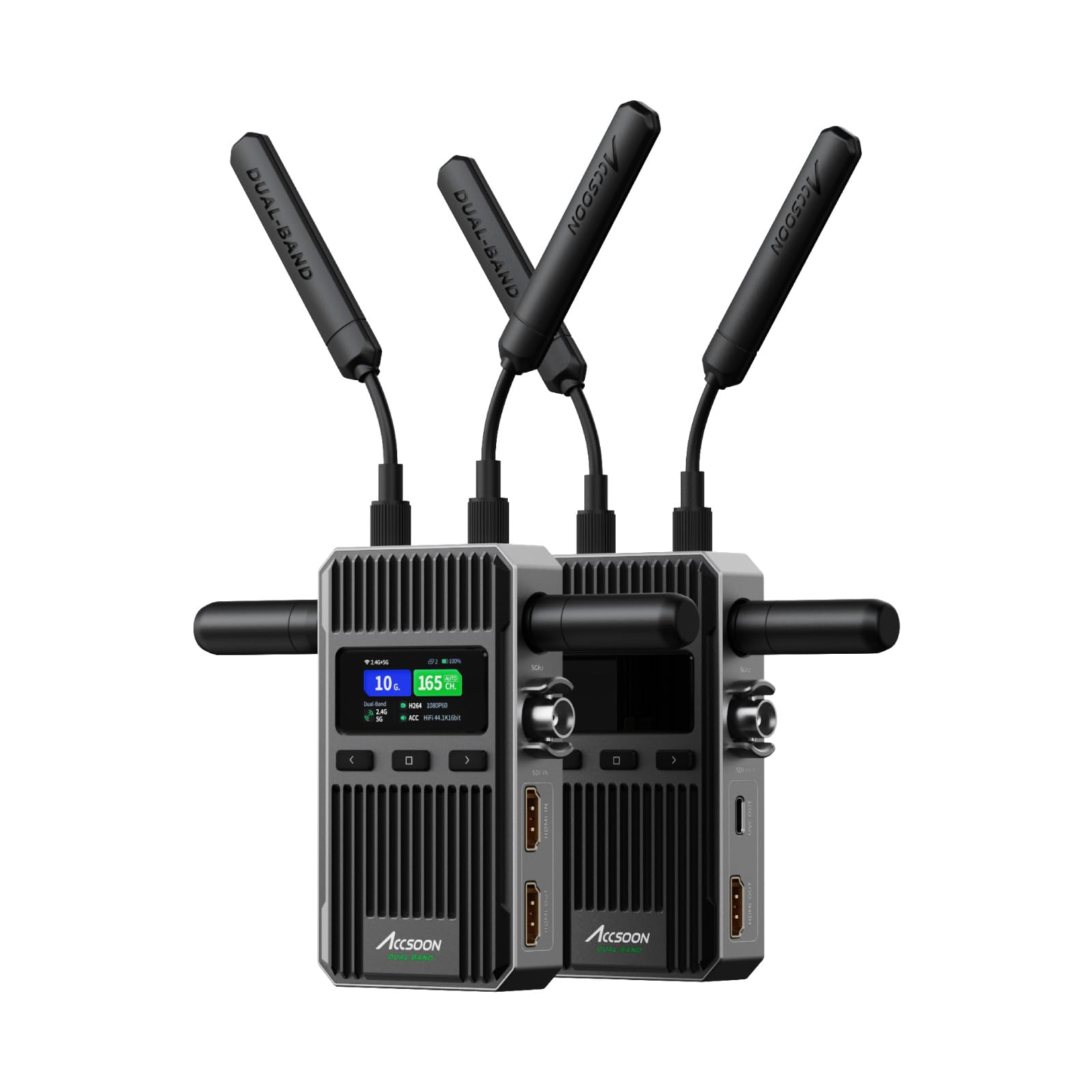 

[Accsoon Authorized Agent] Accsoon CineView 2 SDI SDI & HDMI wireless video transmission system, transmitter receiver with USB3.0 video capture (UVC)