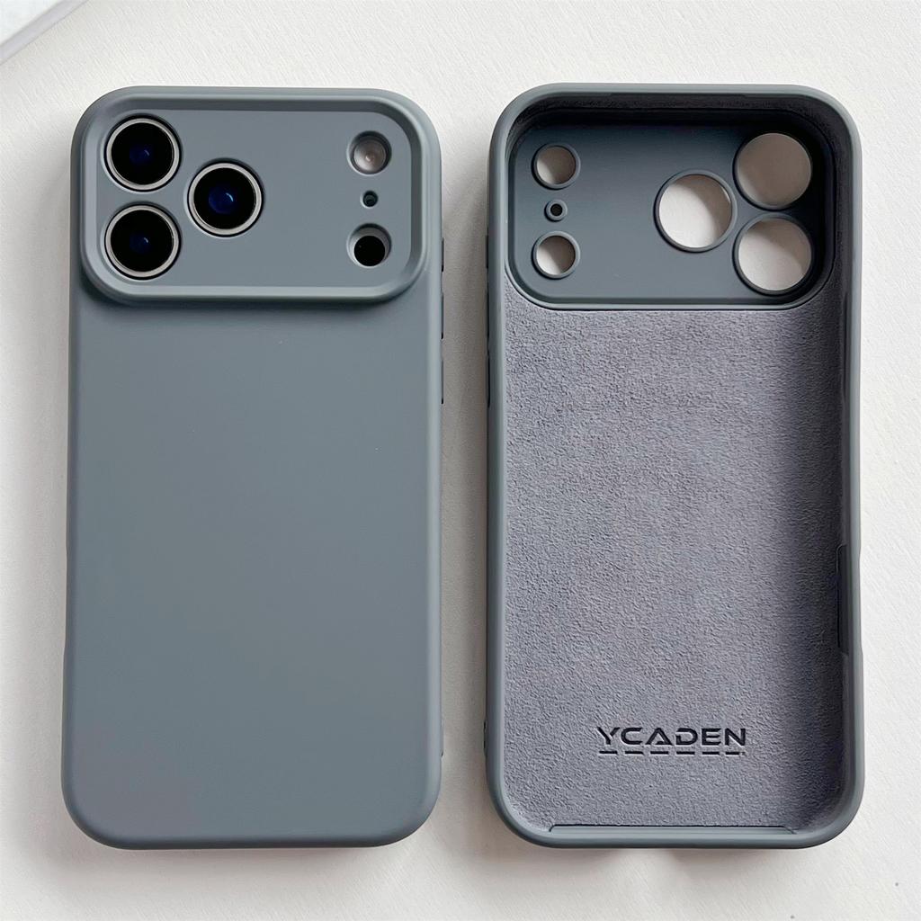 Shockproof Soft Simple Solid Color Phone Case For iPhone 17 16 15 Pro Max 17 Air 16 PLus Resistant Lens Protection TPU Cover