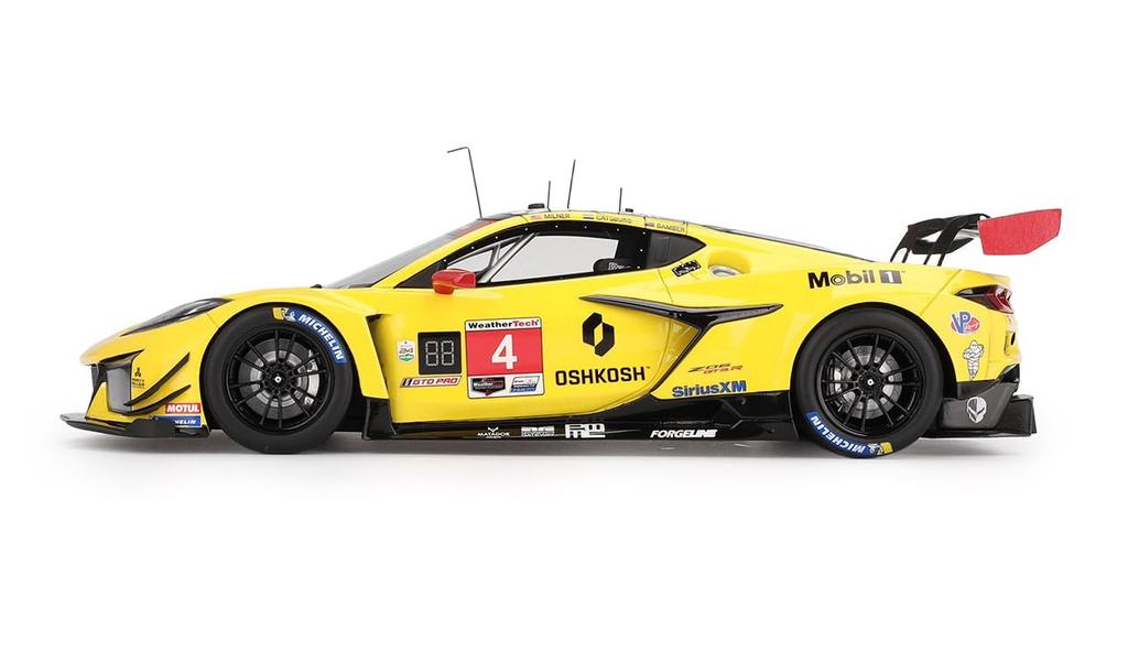 TOP SPEED Chevrolet Corvette Z06 IMSA Daytona 24 Hours 2024 Corvette Racing by Pratt Miller Motorsports Finished Product TS0571 1/18 GT3.R #4