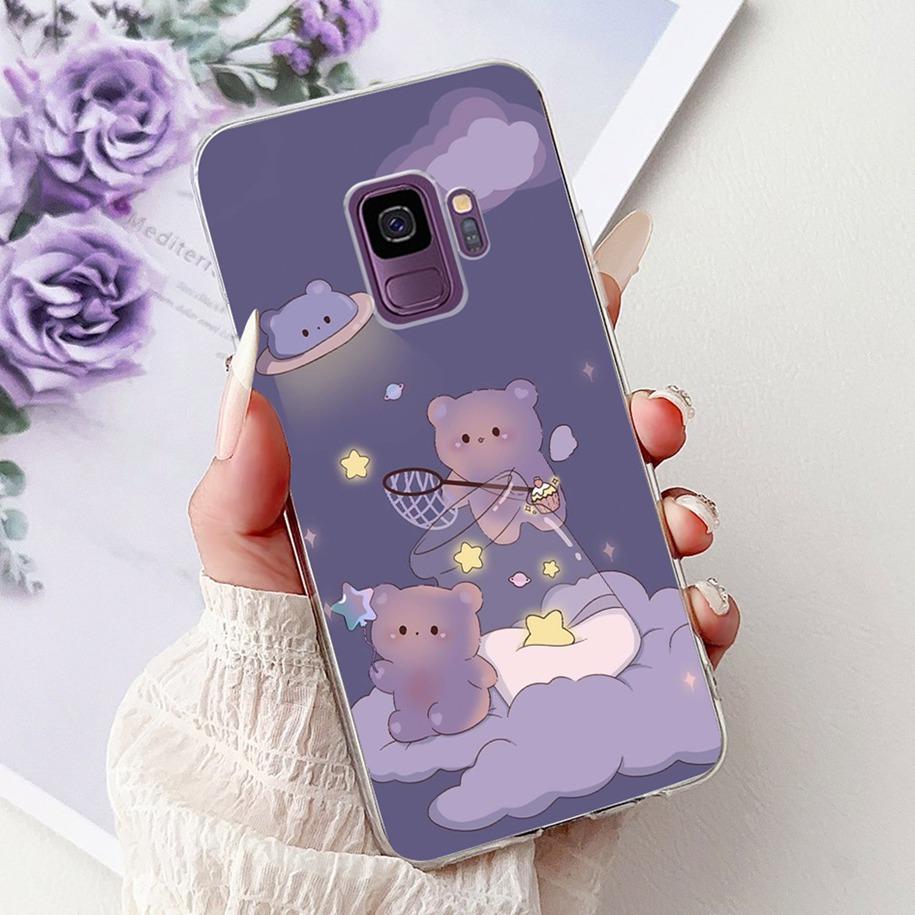 For Samsung Galaxy S9 Case SM-G960F Cover Fashion Flower Soft Slim Back Cover For Samsung S9 Plus S 9 GalaxyS9 S9+ SM-G965F Capa