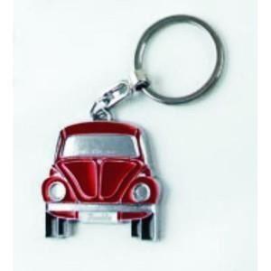 Porte-clés - VW Beetle COX - Rouge - Avec écrin boîte métallique - Porte-clés 4 x 3,7 cm