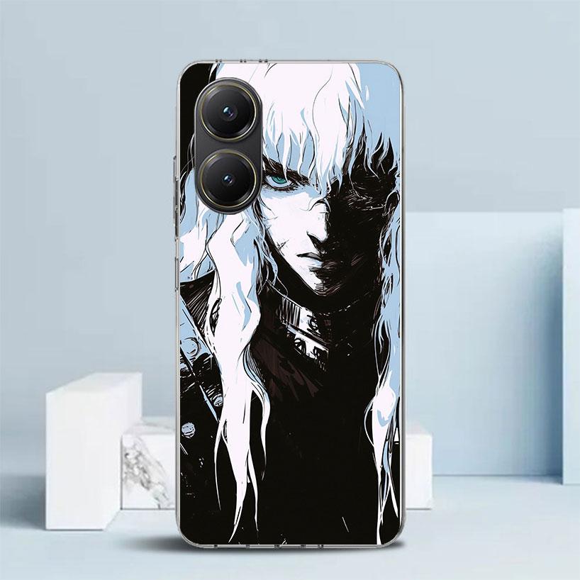 Black White G-Guts B-Berserks Phone Case For Xiaomi Poco F7 Ultra X5 X6 X7 Pro M7 Redmi 15C 15 13C 13 12C 12 10C 10 10A 9 9C 9A