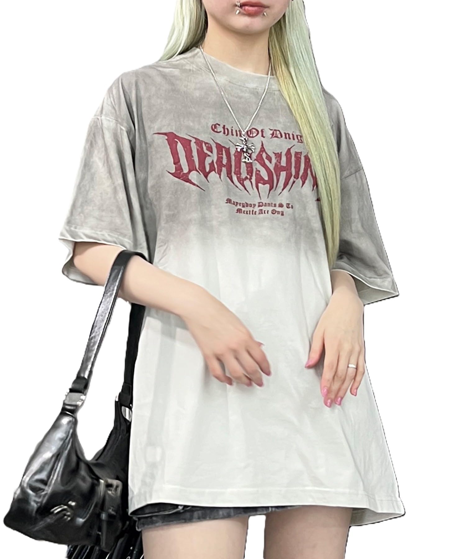 

WEGO Punk Logo Big Size White Women s Tee, F, белый