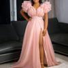Frühling Sommer Neues Übergrößen Damenkleid, Locker Fließendes Netz Casual Pendlerkleid