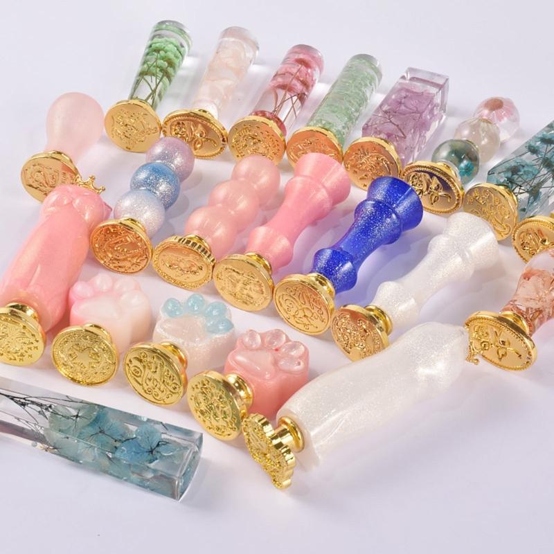 Stamp Handle Resin Mold Sealing Handle Mold Wedding Invitations Wax Seal Stamp Handle Mold for DIY Crafts Crystal