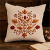 Ahornblatt Florale Kissenhülle Rustikal Herbst Beeren Botanisch Dekorative Kissenhülle für Sofa Heimdeko