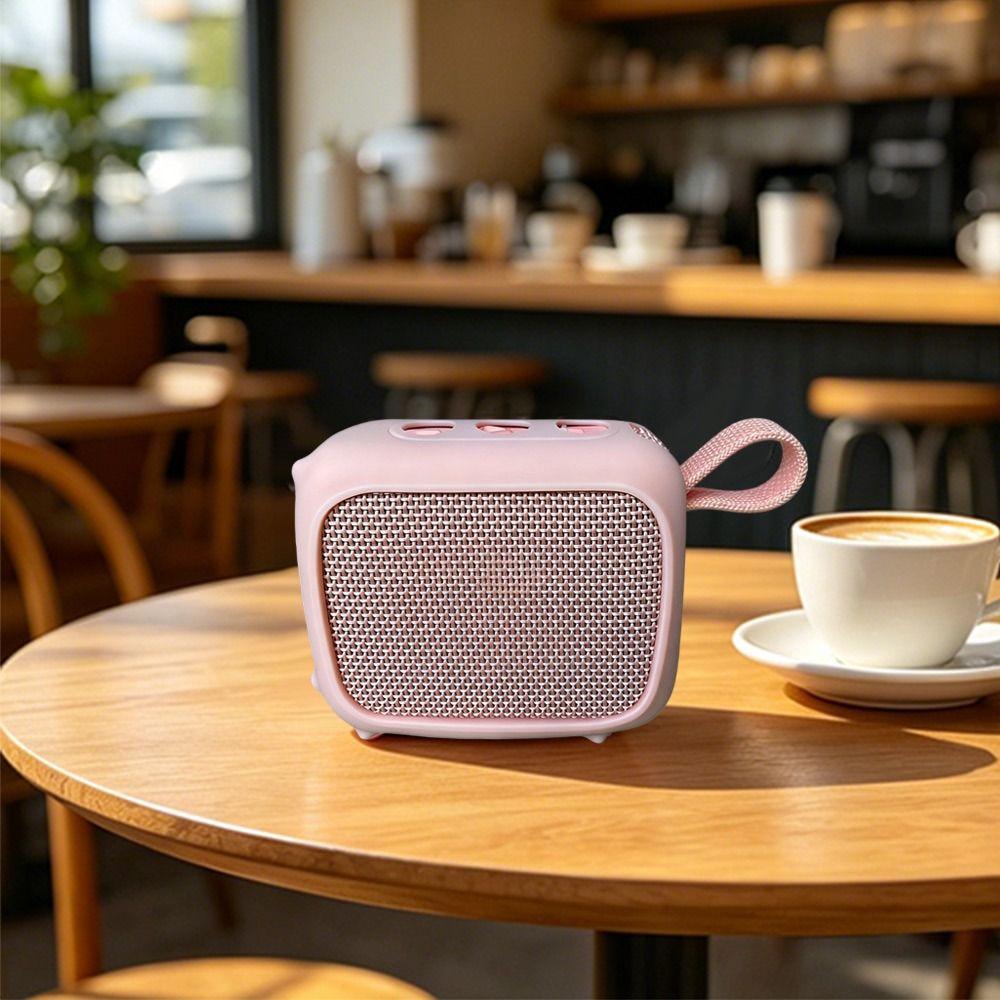 Shockproof Silicone Case Portable Waterproof Silicone Cover with Carabiner Dirt-proof for JBL GO 5 Bluetooth Speaker