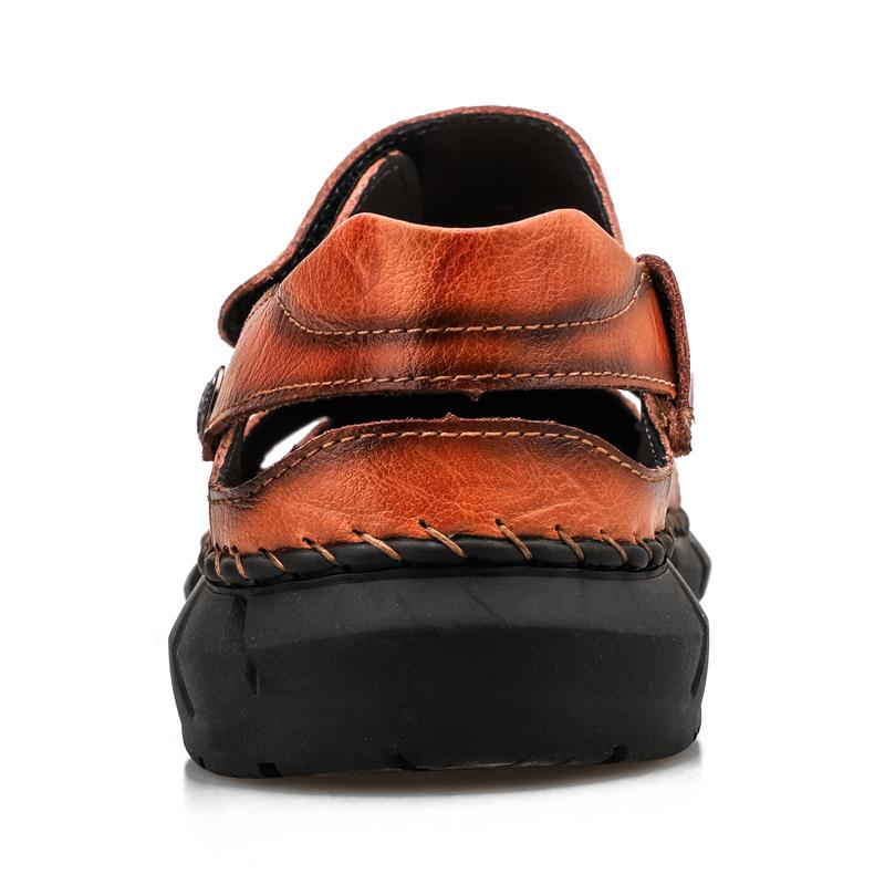 Summer Men's Leather Sandals Classic Roman Sandals Slipper Outdoor Sneaker Beach Rubber Flip Flops Men Water Trekking Sandals