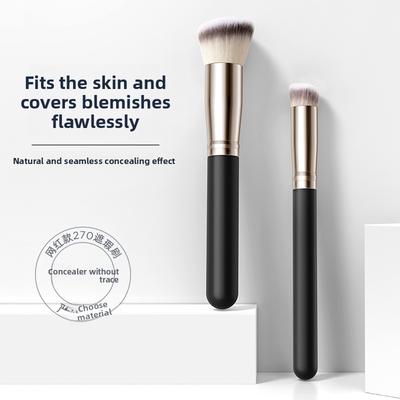 270 Concealer Kwast Schuin Hoofd 170 Foundation Kwast Rond Hoofd Niet-Poeder Absorberend Naadloos Contour Make-up Kwast