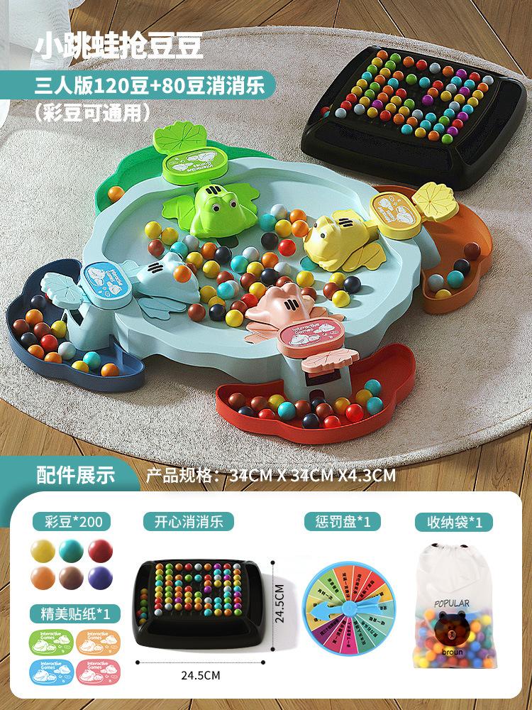 

Детские игрушки «Лягушка ест бобы» Интерактивная настольная игра для родителей и детей для двух человек Групповые строительные занятия для мальчиков и девочек от 3 до 6 лет оранжевый