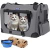 Petprsco Dog Carrier Bag Pet Carrier Soft Crate for Small To Medium Dogs and Large Foldable Pet Cage No For Indoor and Outdoor Use Cats, 4-Sided Mesh,