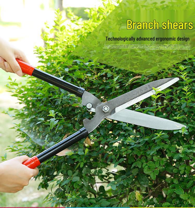 Telescopic Hedge & Lawn Shears - Garden Pruning and Weeding Tools with Big Scissors for Landscaping and Branch Trimming.