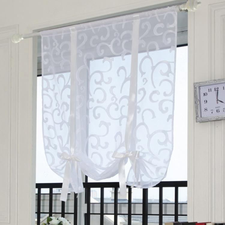 Ribbon Through Pole Type, Window Screen, Lifting Curtains, Can Be Customized Ht-012