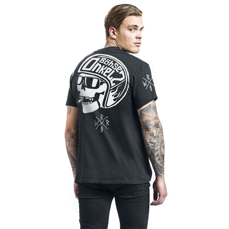 Německá rocková kapela Böhse Onkelz Hier Sind Die Onkelz Global Tour Tričko Street Hip Hop Oversized Y2k Ležérní Bavlněné Pánské Dámské Trička Oblečení