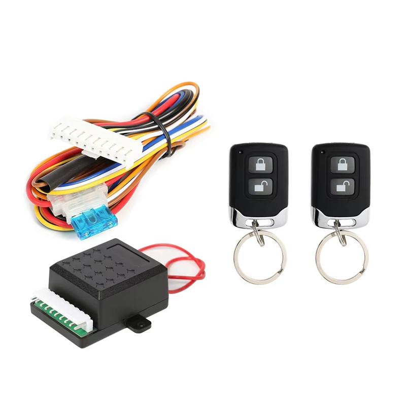 

NEW-Central Door Lock Kit Universal Car Remote Keyless Entry System Smart Anti-Theft Alarm чорний