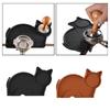 Cat Shape Espresso Coffee Tampering Tamp Corner Mat Holder Silicone Pad
