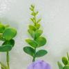 Flexible Artificial Pansy Vines UV Resistant Pansy Eucalyptus Vines  Garden Decor