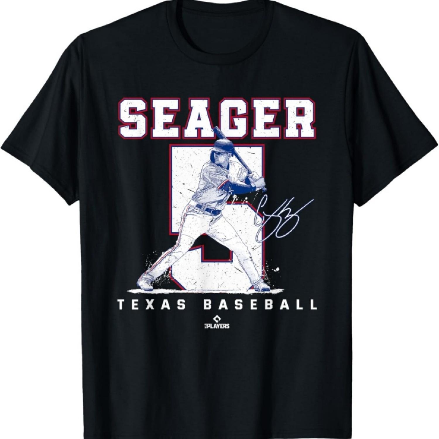 

Number and Portrait Corey Seager Texas MLBPA T-Shirt XXXXXL чорний