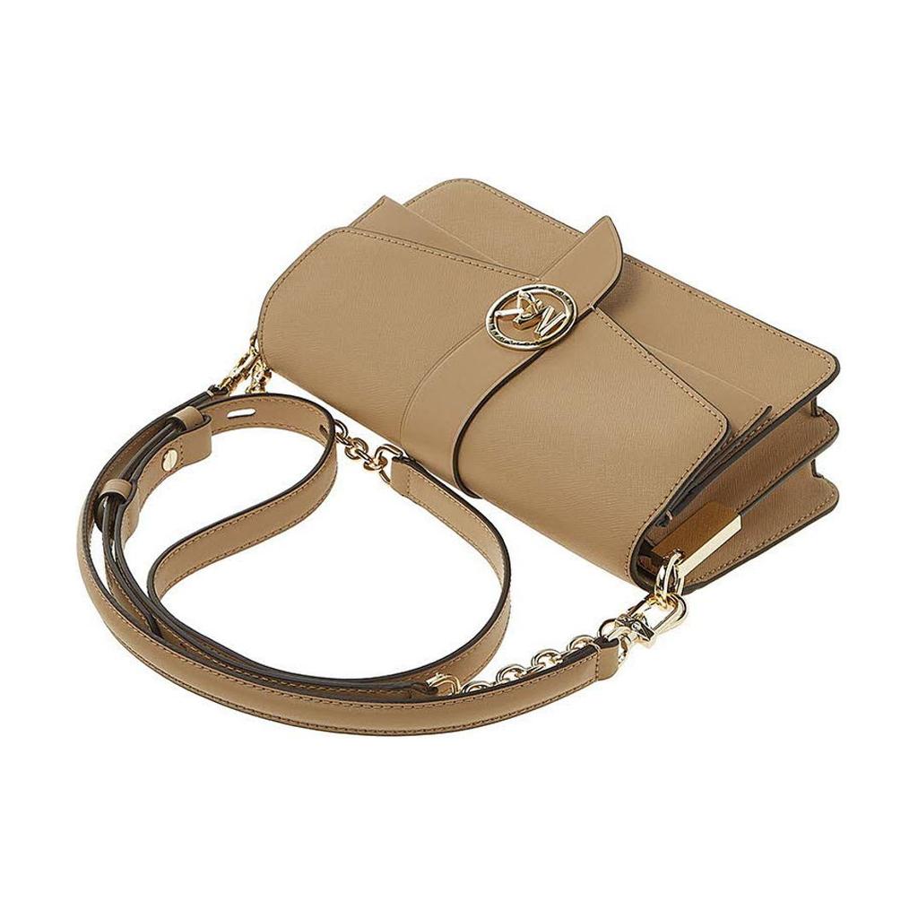New MICHAEL KORS Greenwich Leather Chain Shoulder Bag, Handbag Women's Camel 30H1LGRL2L-222
