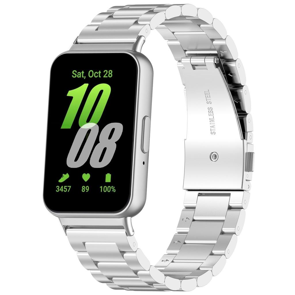 Kovový řemínek pro Samsung Galaxy Fit 3 Nerezová ocel Vyměnitelný náramek pro Samsung Galaxy Fit 3 Příslušenství pro chytrý náramek
