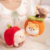 Non-Toxic Treasuringu New Funny Animals Plush Toys Kawaii Cartoon Dog Pig Stuffed Doll Christmas Apple Soft Toys
